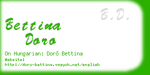 bettina doro business card